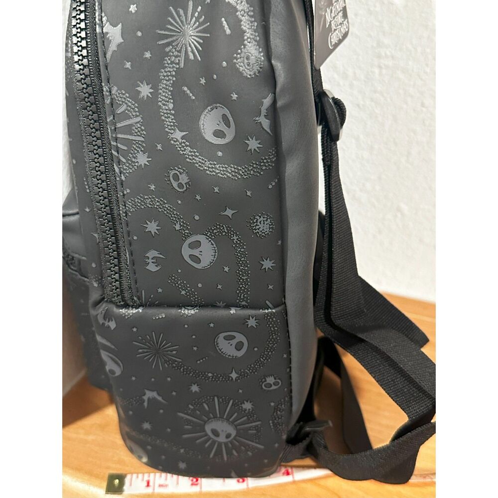 Disney Tim Burton's The Nightmare Before Christmas Black Mini Backpack NWT - Picture 3 of 8